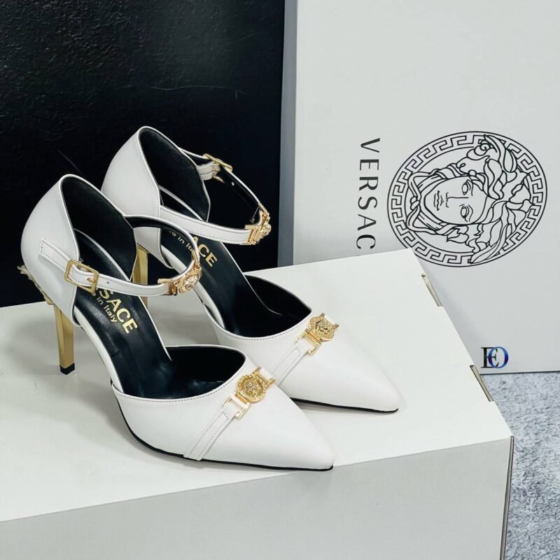 Versace Designer Heels White