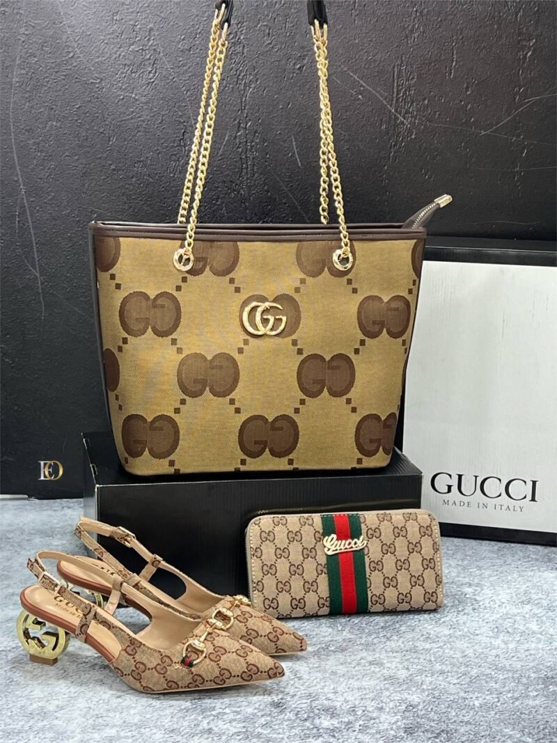 GUCCI Designers Pair (Bags, Heels, Purse) Multi Design - Image 6