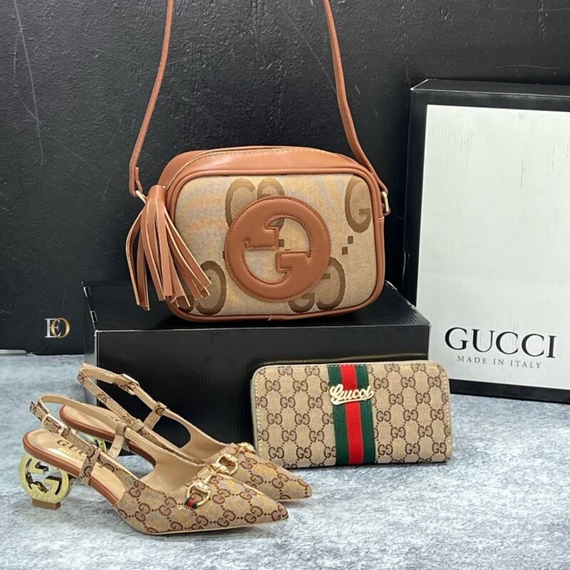GUCCI Designers Pair (Bags, Heels, Purse) Multi Design - Image 7