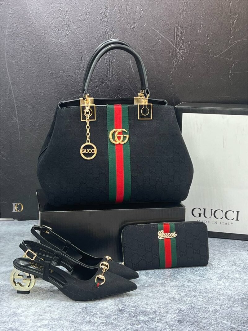 GUCCI Designer Pairs (Bags, Heels, Purse) Multi Designs Black