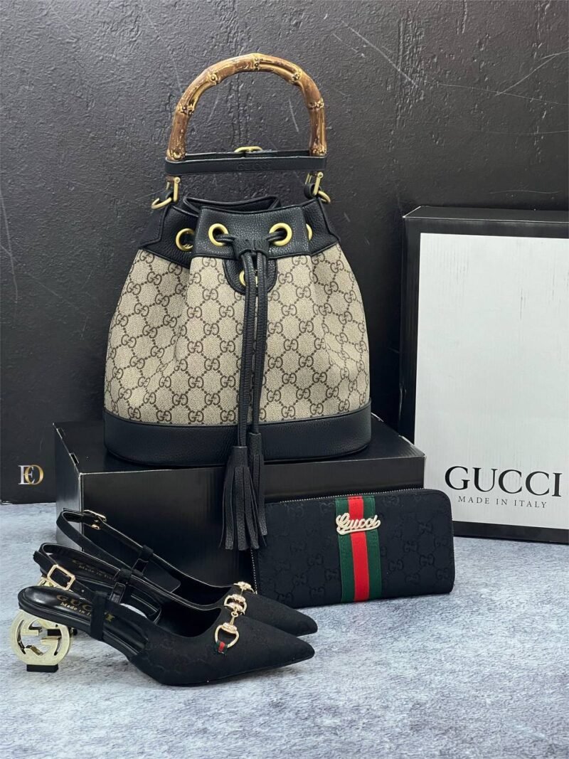 GUCCI Designer Pairs (Bags, Heels, Purse) Multi Designs Black - Image 8