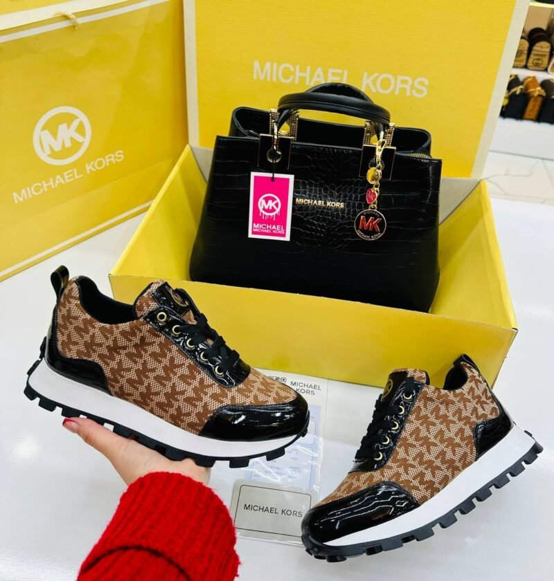 Michael Kors Designers Pair (Bag, Shoes, Purse) Multi Designs - Image 5